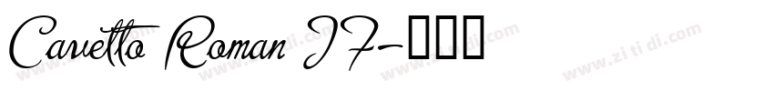 Cavetto Roman JF字体转换